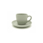 ⁦طقم فناجين قهوة داني هوم بورسلين 80 مل مع صحن، 12 قطعة، لون أخضر أنيق⁩ - الصورة ⁦2⁩