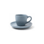 ⁦طقم فناجين قهوة داني هوم بورسلين 80 مل مع صحن، 12 قطعة، لون أزرق أنيق⁩ - الصورة ⁦2⁩