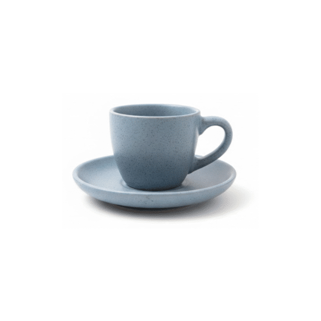 ⁦طقم فناجين قهوة داني هوم بورسلين 80 مل مع صحن، 12 قطعة، لون أزرق أنيق⁩ - الصورة ⁦2⁩
