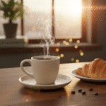 ⁦طقم فناجين قهوة داني هوم بورسلين 100 مل مع صحن، 12 قطعة، لون بيج أنيق⁩ - الصورة ⁦3⁩