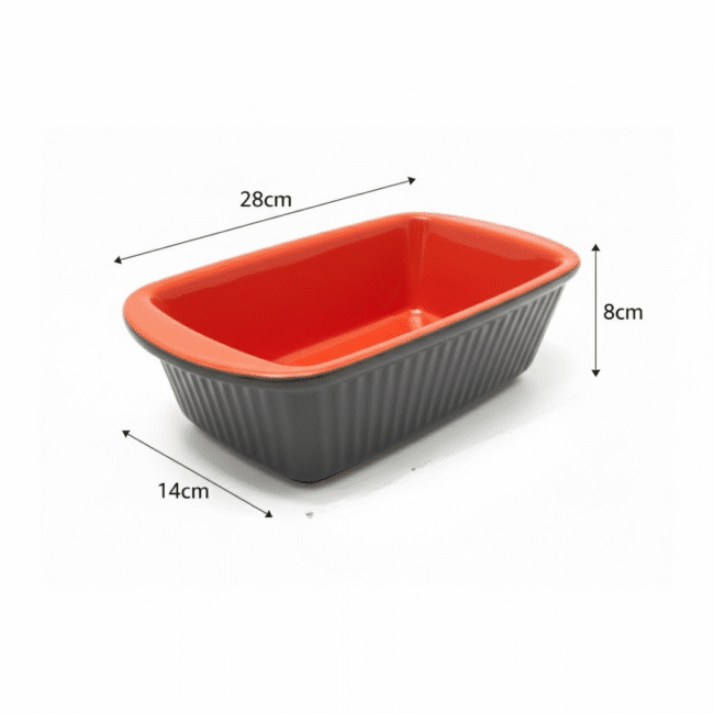 ⁦قالب خبز كيك إنجليزي مستطيل من داني هوم – مقاس 28 × 14 × 8 سم⁩ - الصورة ⁦2⁩