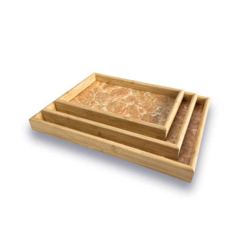Wooden Tray Set