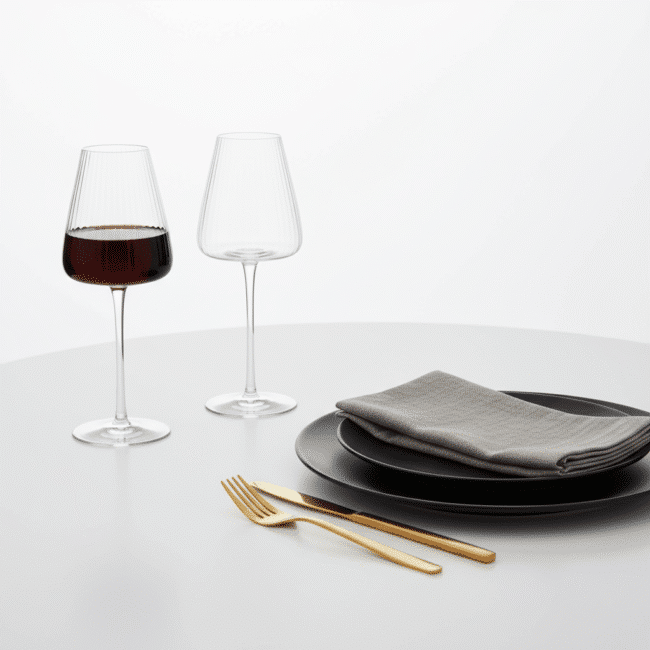 Danny Home Story Time Striped Glass Cups 450ml (Set of 2) - Image 3