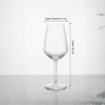 Pasabahce Allegra Focus Cups 490 ml – Set of 6, Bulgarian Made Premium Clear Stem Glasses for Juice, Water & Cold Beverages - Image 4