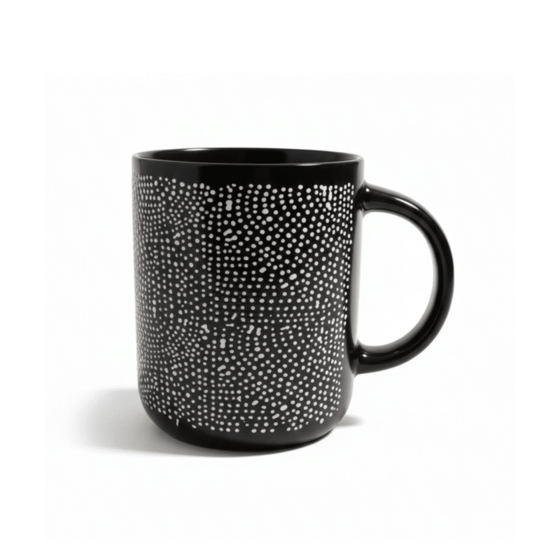 Black Porcelain Mug 400ml