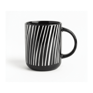 Black Porcelain Mug 400ml