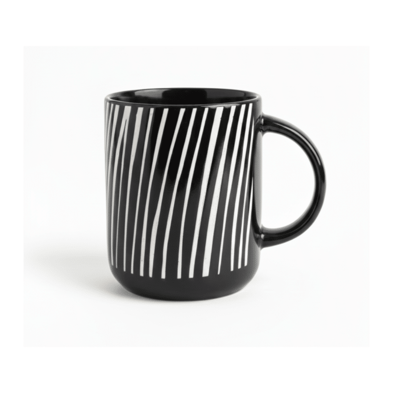 Black Porcelain Mug 400ml