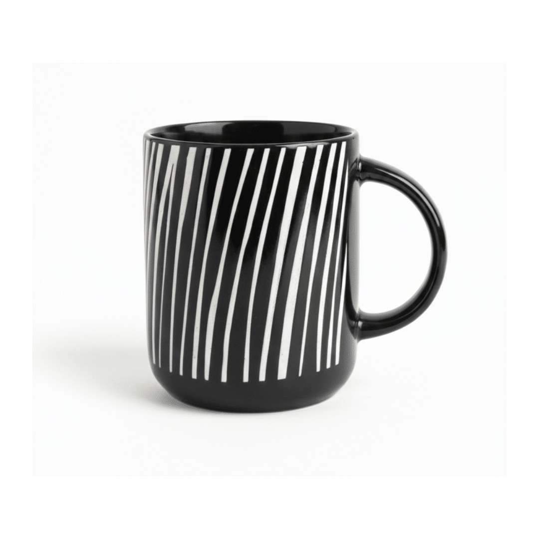 Black Porcelain Mug 400ml (3) Black Porcelain Mug 400ml