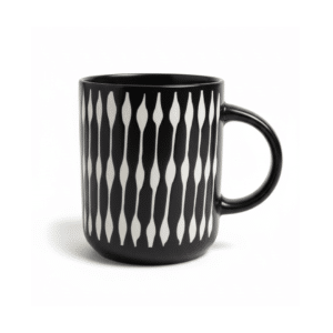 Black Porcelain Mug 400ml