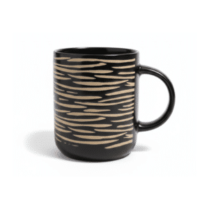 Black Porcelain Mug 400ml