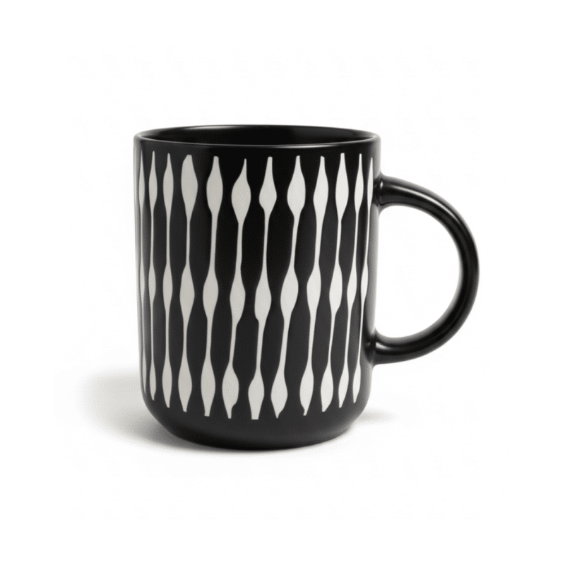 Black Porcelain Mug 400ml