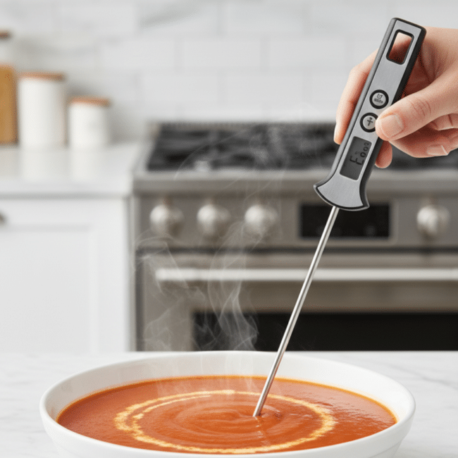 Danny Home Digital Food Thermometer 23 cm – Instant Read Cooking Thermometer with Stainless Steel Probe, Wide Range -30°C to 280°C for Meat, BBQ & Baking - Image 4