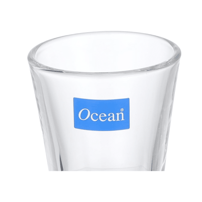 ⁦طقم أكواب شوت إسبرسو أوشن سولو 60 مل - 6 قطع من أكواب زجاجية صغيرة فاخرة بقاعدة سميكة للإسبريسو والمشروبات الصغيرة - صنع في تايلاند⁩ - الصورة ⁦4⁩