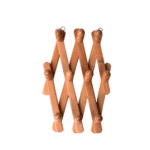 FoxiWood Expandable Wooden Wall Rack – Adjustable Accordion-Style Hanger with 10 Pegs for Coats, Hats, Bags & Home Organization - Image 2