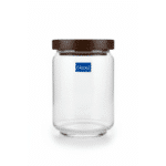 ⁦برطمان زجاجي من أوشن بوب سعة 650 مل مع غطاء خشبي - وعاء محكم الإغلاق لتخزين السكر والتوابل والمكسرات والأطعمة الجافة - صنع في تايلاند⁩ - الصورة ⁦2⁩