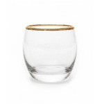Pasabahce Barrel Glass Set 340 ml – 6-Piece Premium Drinking Glasses with Golden Rim - Image 3