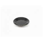 ⁦طقم أطباق حلويات من زجاج أوبال من داني هوم، أسود بحافة ذهبية - 7 قطع | طبق كبير واحد 30 سم + 6 أطباق صغيرة 19 سم (مقاومة للكسر)⁩ - الصورة ⁦3⁩