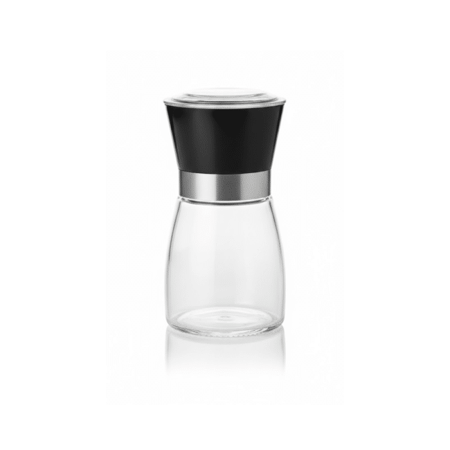 Danny Home Pepper Mill 170ml – Manual Pepper Grinder with Glass Body & Stainless Steel Top, Adjustable Spice Mill for Black Pepper & Dry Spices - Image 2