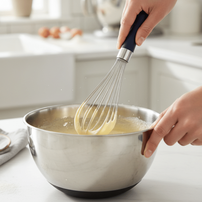 Danny Home Stainless Steel Egg Whisk 30cm – Manual Hand Whisk for Eggs, Batter & Baking – Ergonomic Non-Slip Handle - Image 2