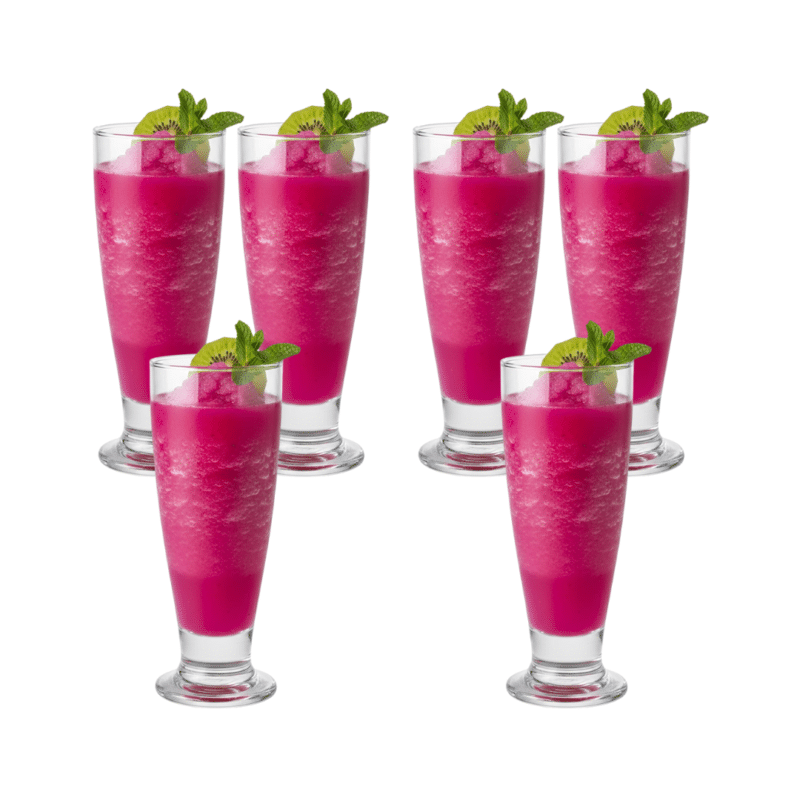 طقم أكواب تاج بقاعدة، سعة 395 مل