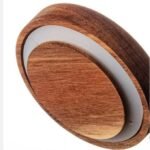 Wavy Shape Borosilicate Kitchen Glass Jar with Wood Lid (500 ml) - Image 2