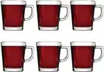 Tea Mug Set Carre 6 Cups 270 ml Clear Color Turkey Origin - Image 3