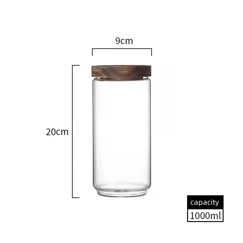 Acacia Quintet Glass Jars  Luxurious Glass Jars With Solid Wood Lids –  Wondrwood