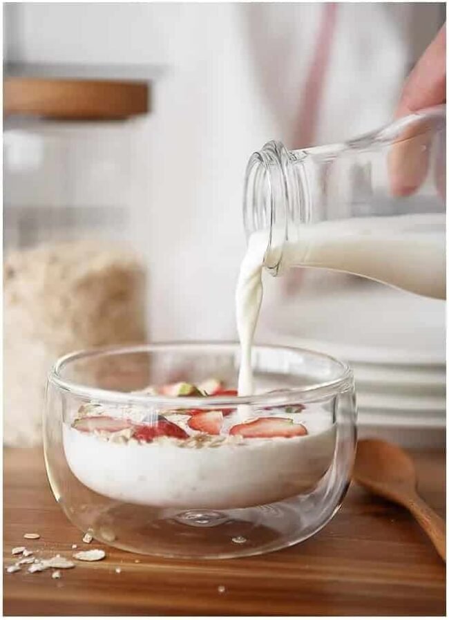 Transparent Heat Resistant Double Wall Glass Bowl For Fruite Salad And Ice Cream - (350Ml)