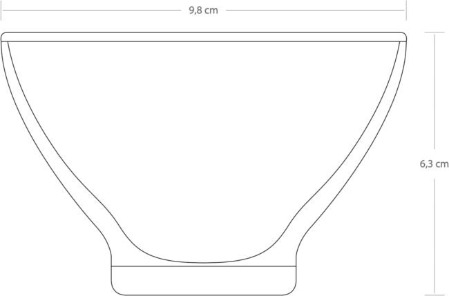 ⁦طقم بولة زجاجية بوكيه 6 قطع من باسابتشى - سعة 195 مل - للايس كريم والبودنج والارز بلبن - صنع في تركيا⁩ - الصورة ⁦3⁩