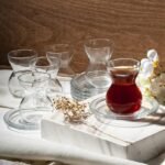 ⁦طقم شاي تركي من 6 أكواب مع 6 أطباق فناجين من باشابتشى- 140 مل - صناعة تركية⁩ - الصورة ⁦4⁩