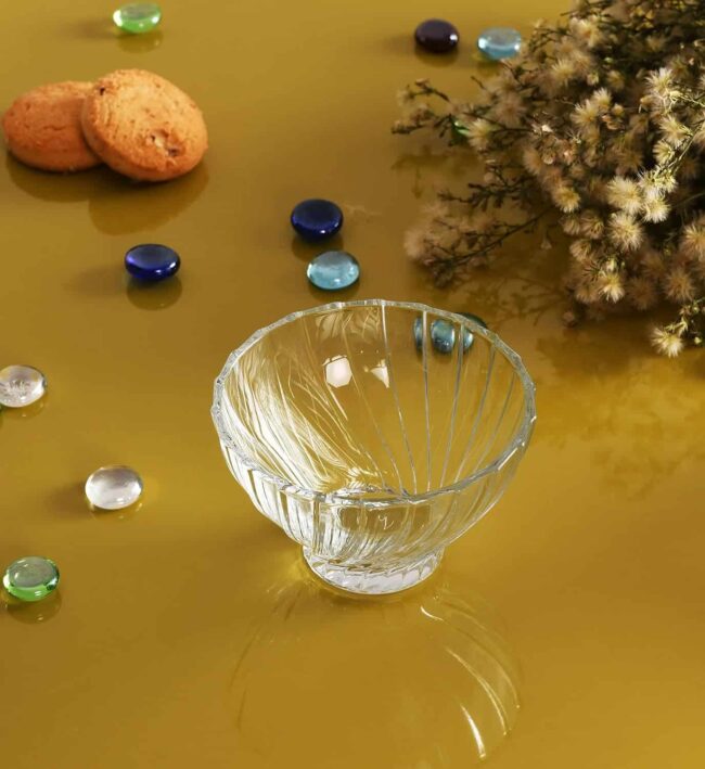 ⁦طقم بولة زجاجية بوكيه 6 قطع من باسابتشى - سعة 195 مل - للايس كريم والبودنج والارز بلبن - صنع في تركيا⁩ - الصورة ⁦5⁩