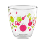 Pasabahce Large Cups Set of 6 -Aqua Pois - (285ml)- Suitable For Juice,Water and Cold Drinks -Turkey Made