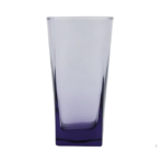 Pasabahce Large Juice and Water Colored Cups Set of 6 - Carre Long Drink- 305ml -Purple Color -Turkey Origin