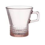 باساباهس طقم اكواب شاي كوفارس - 6 اكواب - 250 مل - لون بينك - منشأ تركي، زجاج، 250.0 ml، زهري