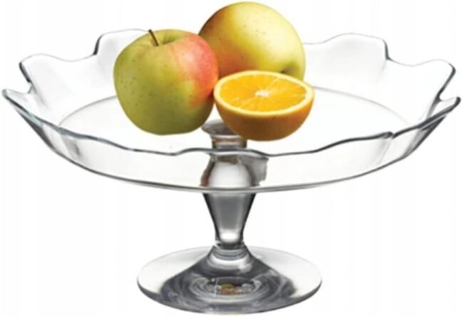 Pasabahce Cake Stand Plate, Fruit Bowl -32cm-Patisserie- Turkey Made