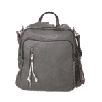 Leather Backpack For Women -Grey