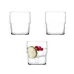 Pasabahce Hill Old Fashioned  -300ml Set of 3 Cups -Turkey Made
