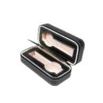 Watch Wallet Portable Travel Zipper Case (Black) With 2 Slot - Image 4