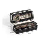 Watch Wallet Portable Travel Zipper Case (Black) With 2 Slot - Image 5