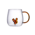 Glass Mug Squirrel