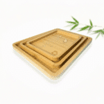 Bamboo Wooden Tray Set of 3Pcs With Different Sizes - Image 6