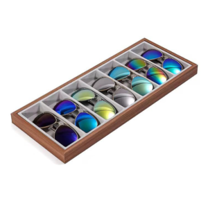 Wooden Sunglasses Organizer Tray