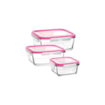 Glass Food Storage 3Pcs