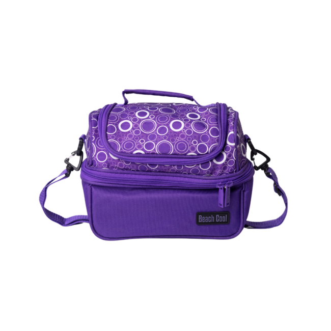 7 liter Lunch Bag Thermal Double Pocket Beach cool-Purple color