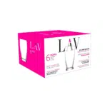 Lav Roma Long  Juice Glass Set of 6Pcs 350ml-Turkey Made - Image 3