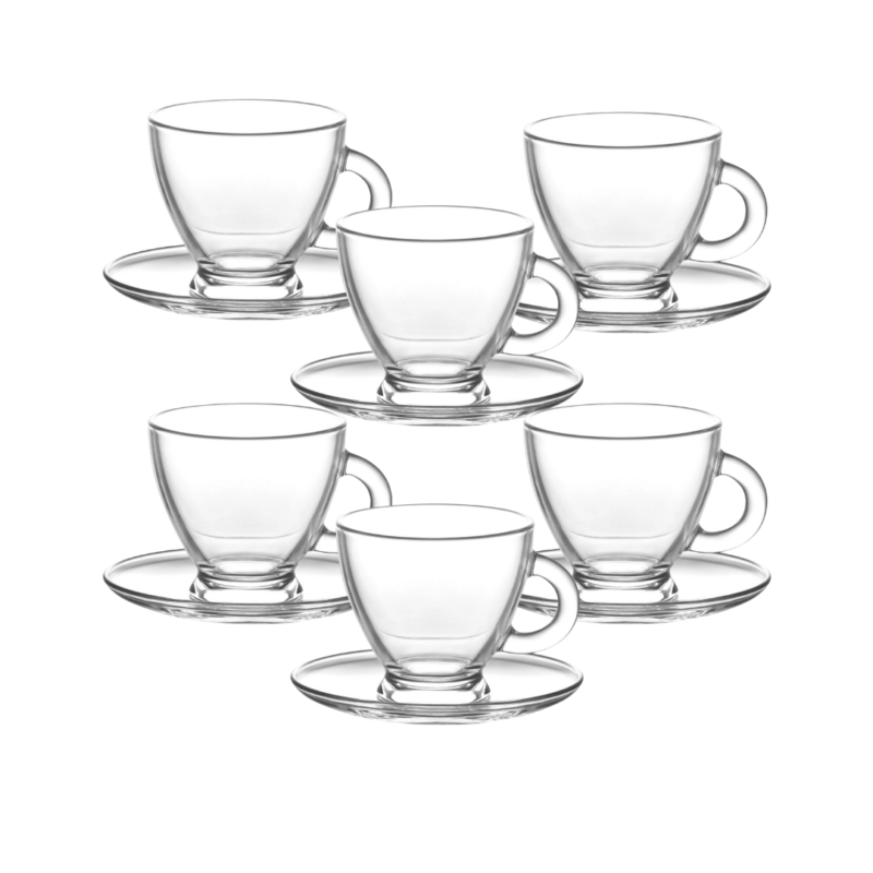 Roma Tea Mug with Saucers