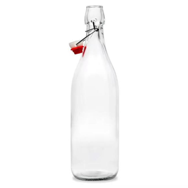 Water Glass Bottle with Stopper 1L