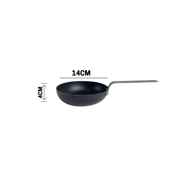 SAS Carbon Steel Pan 14cm with Enameled Teflon Coating Cook Shock