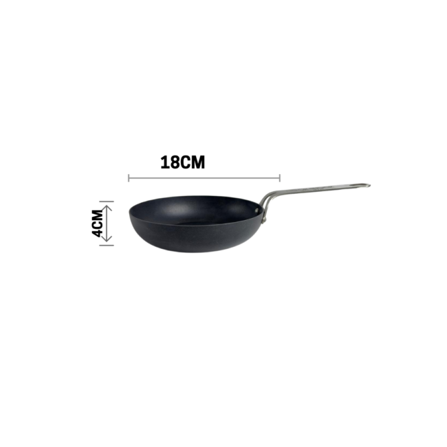 SAS Carbon Steel Pan 16cm with Enameled Teflon Coating Cook Shock