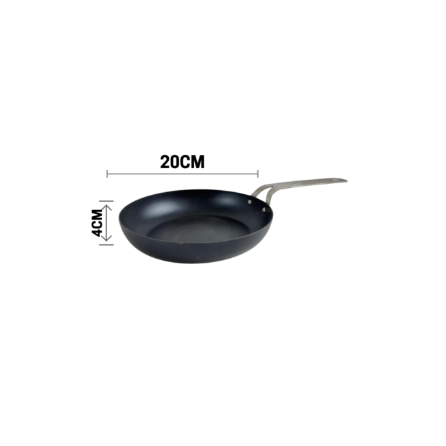 SAS Carbon Steel Pan 20cm with Enameled Teflon Coating Cook Shock